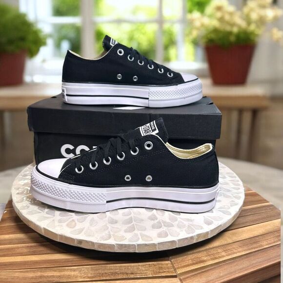 Converse Chuck Taylor All Star CTAS Platform Ox lCanvas Sneakers Women’s Size 8 - Picture 10 of 12